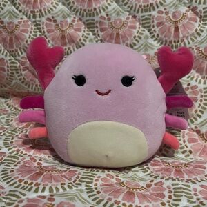 Cailey Squishmallow - 5” Pink Crab Squishmallow Plush